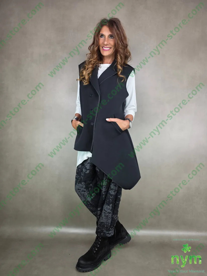 pant dettaglio imbuto tessuto a maglia 53pl46co1ea PANTALONE