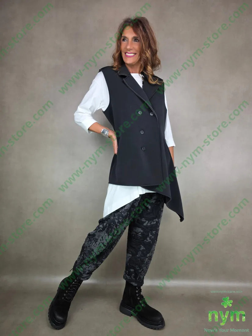 pant dettaglio imbuto tessuto a maglia 53pl46co1ea PANTALONE