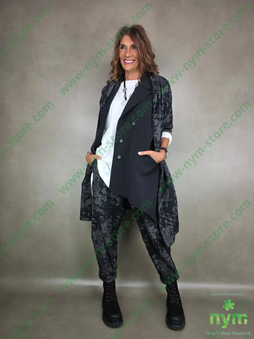 pant dettaglio imbuto tessuto a maglia 53pl46co1ea PANTALONE