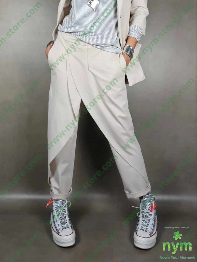 pant doppio pareo punto mi 65vi35pl5ea S / SABBIA / PE25 PANTALONE