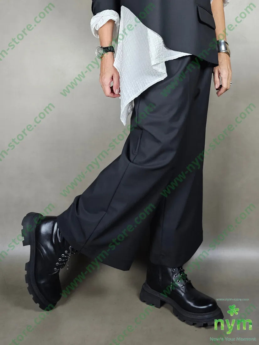 pant gaucho frescolana 63pl33vi4ea U / NERO / PE25 PANTALONE