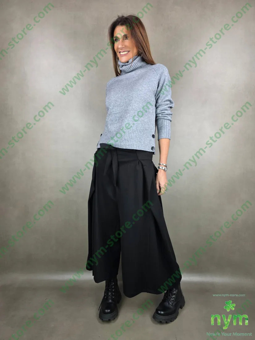 pant gaucho punto mi 68vi27pl5ea U / NERO / AI25 PANTALONE