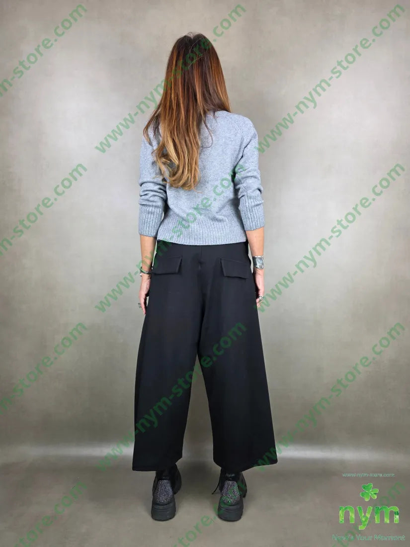 pant gaucho punto mi 68vi27pl5ea U / NERO / AI25 PANTALONE