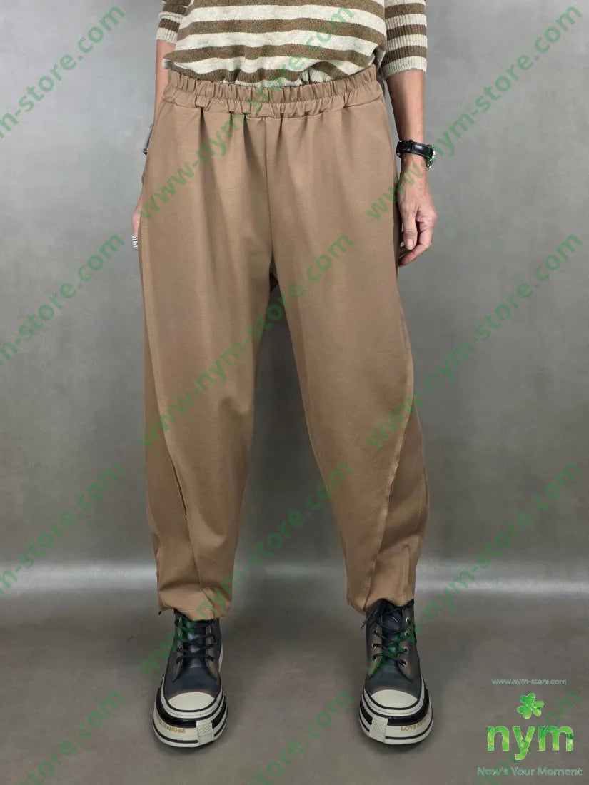 pant imbuto cuciture inverse 52co40ny8ea U / CAMMELLO / AI25 PANTALONE