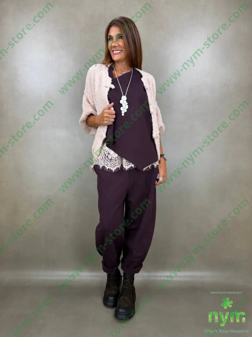 pant motivo tasca punto milano b 60vi35pa5ea - U / BORDO / AI26 - PANTALONE