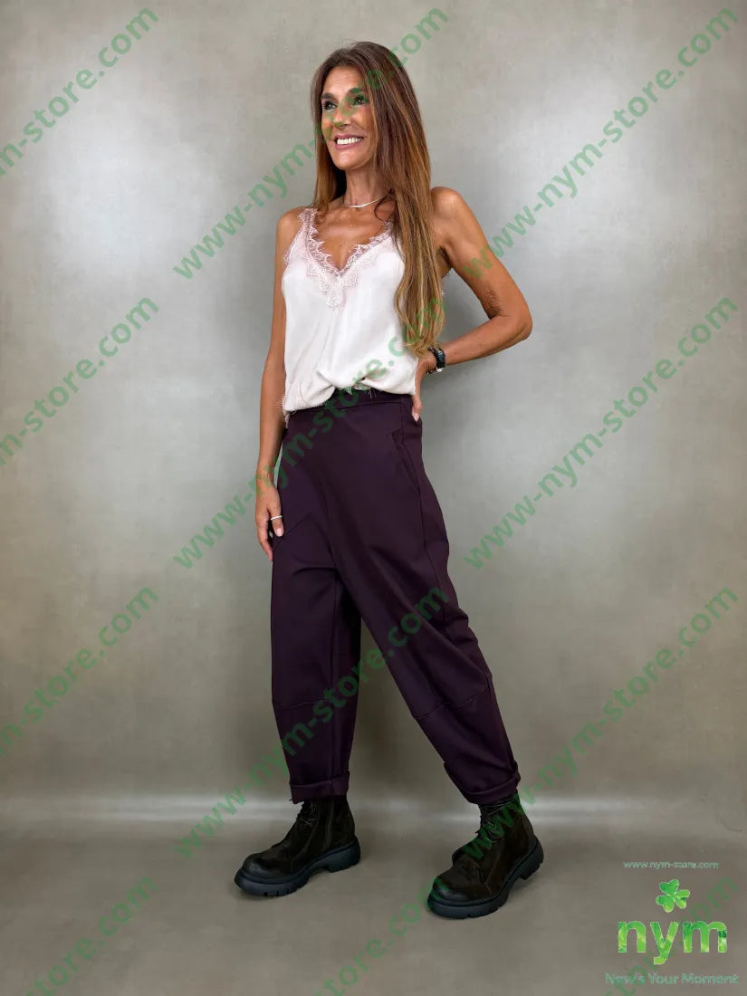 pant motivo tasca punto milano b 60vi35pa5ea - U / BORDO / AI26 - PANTALONE