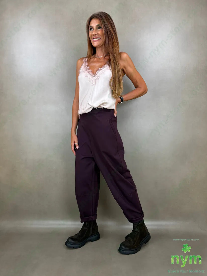 pant motivo tasca punto milano b 60vi35pa5ea - U / BORDO / AI26 - PANTALONE