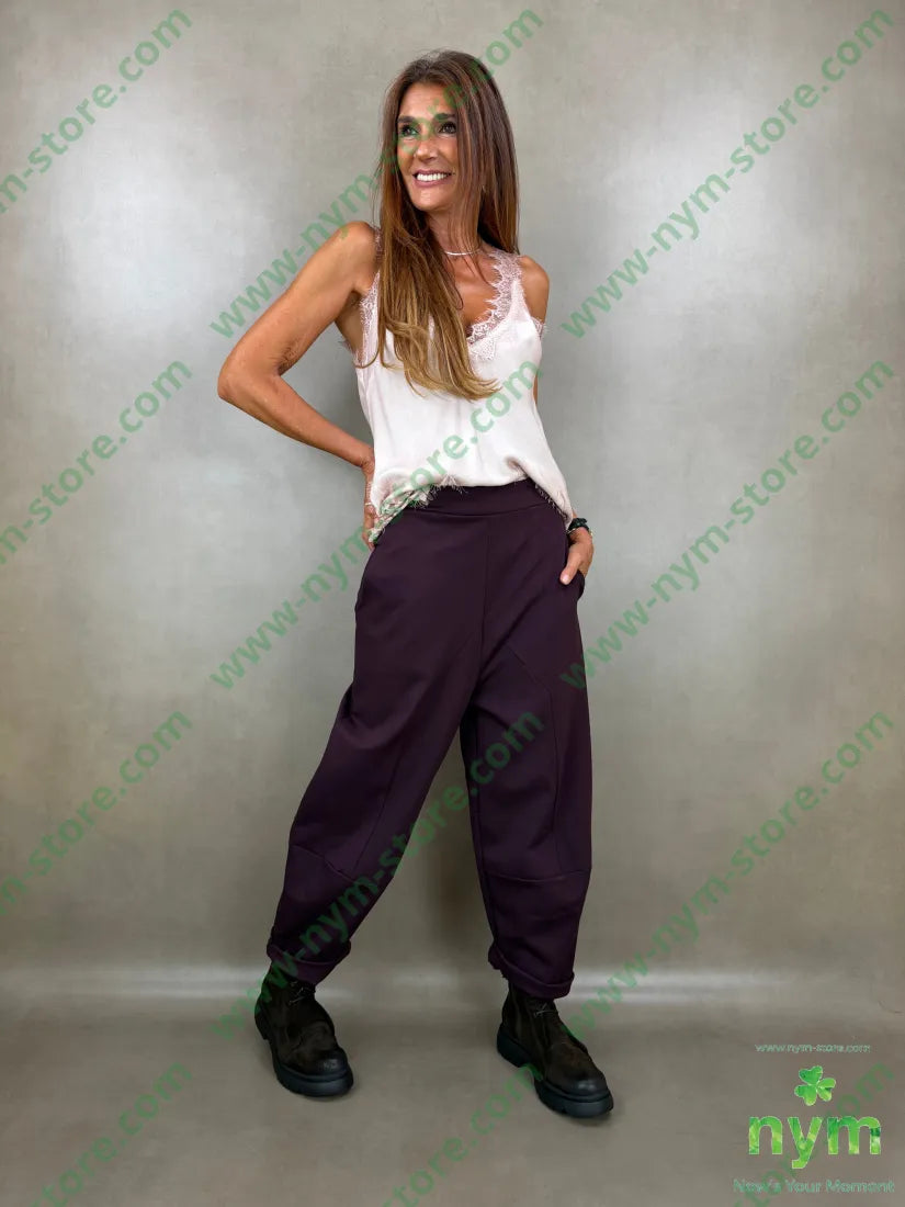 pant motivo tasca punto milano b 60vi35pa5ea - U / BORDO / AI26 - PANTALONE