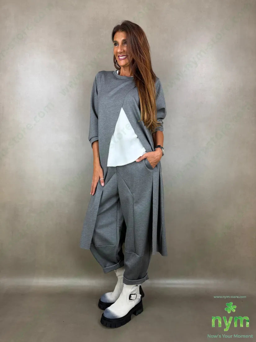 pant motivo tasca punto milano g bis 60vi35pa5ea - U / GRIGIO C. / AI26 - PANTALONE