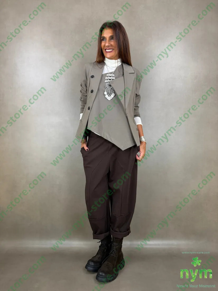 pant motivo tasca punto milano ma 60vi35pa5ea - U / MARRONE / AI26 - PANTALONE
