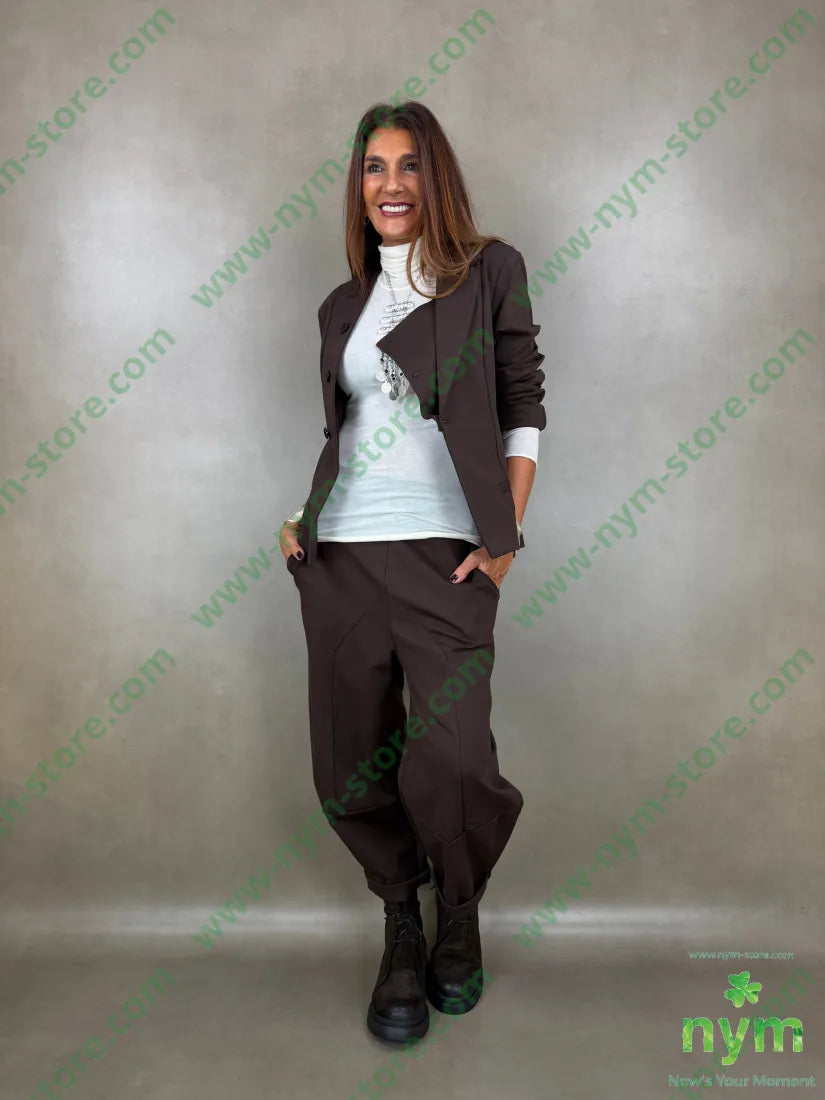 pant motivo tasca punto milano ma 60vi35pa5ea - U / MARRONE / AI26 - PANTALONE