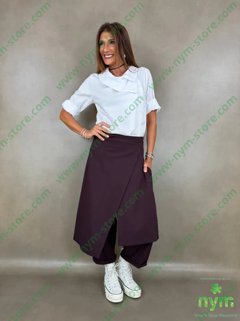 pant pareo removibile punto milano b 60vi35pa5ea - U / BORDO / AI26 - PANTALONE