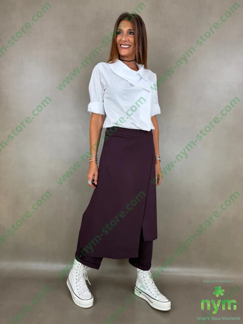 pant pareo removibile punto milano b 60vi35pa5ea - U / BORDO / AI26 - PANTALONE