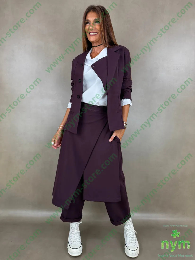 pant pareo removibile punto milano b 60vi35pa5ea - U / BORDO / AI26 - PANTALONE