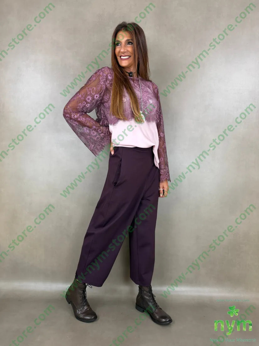 pant pareo removibile punto milano b 60vi35pa5ea - U / BORDO / AI26 - PANTALONE