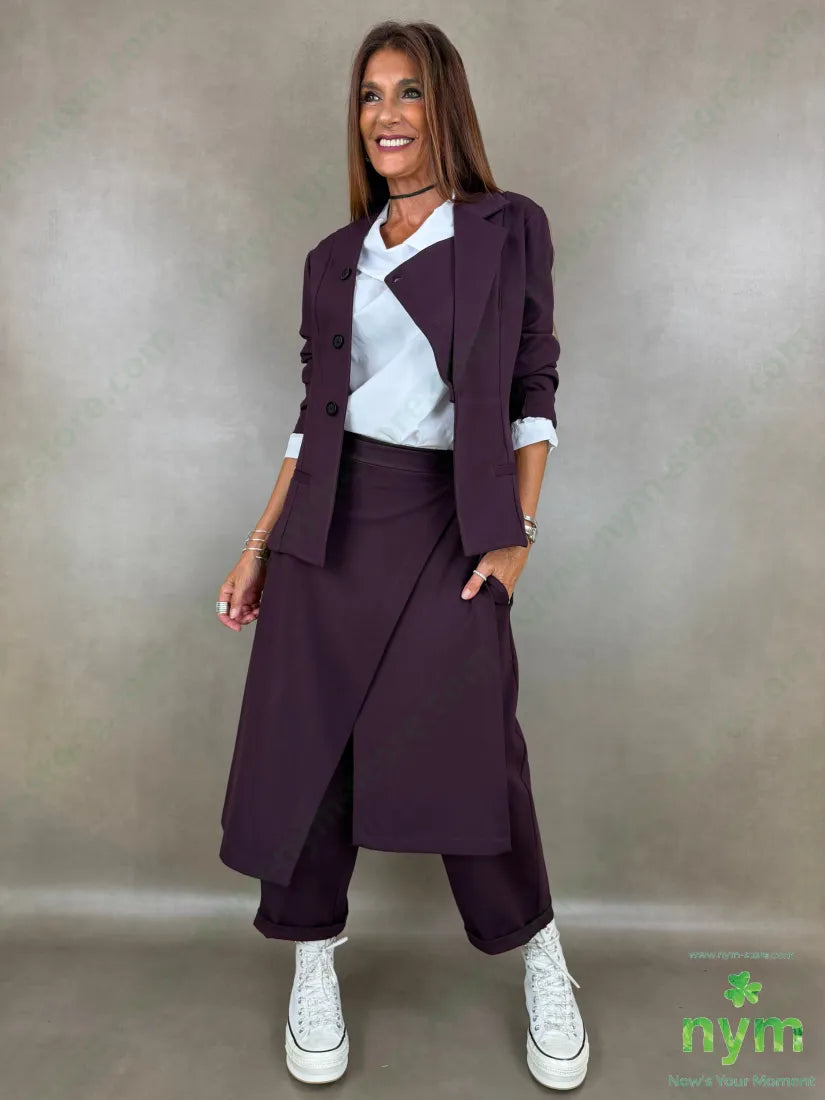 pant pareo removibile punto milano b 60vi35pa5ea - U / BORDO / AI26 - PANTALONE