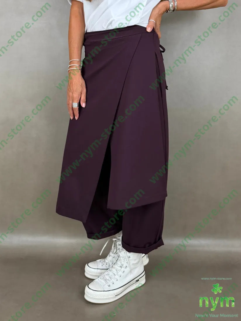 pant pareo removibile punto milano b 60vi35pa5ea - U / BORDO / AI26 - PANTALONE