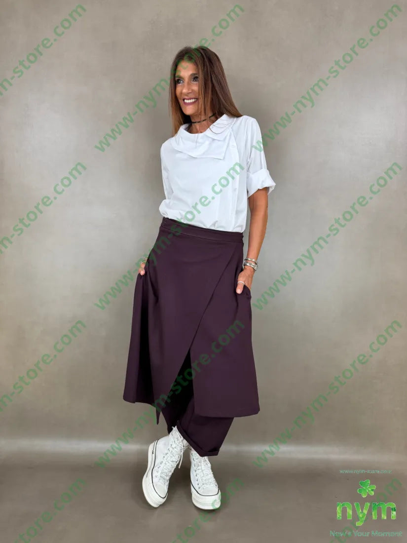 pant pareo removibile punto milano b 60vi35pa5ea - U / BORDO / AI26 - PANTALONE
