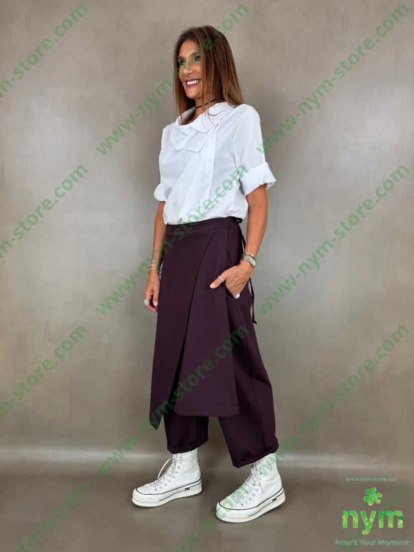 pant pareo removibile punto milano b 60vi35pa5ea - U / BORDO / AI26 - PANTALONE