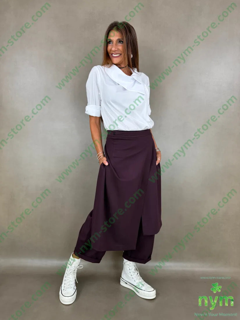 pant pareo removibile punto milano b 60vi35pa5ea - U / BORDO / AI26 - PANTALONE