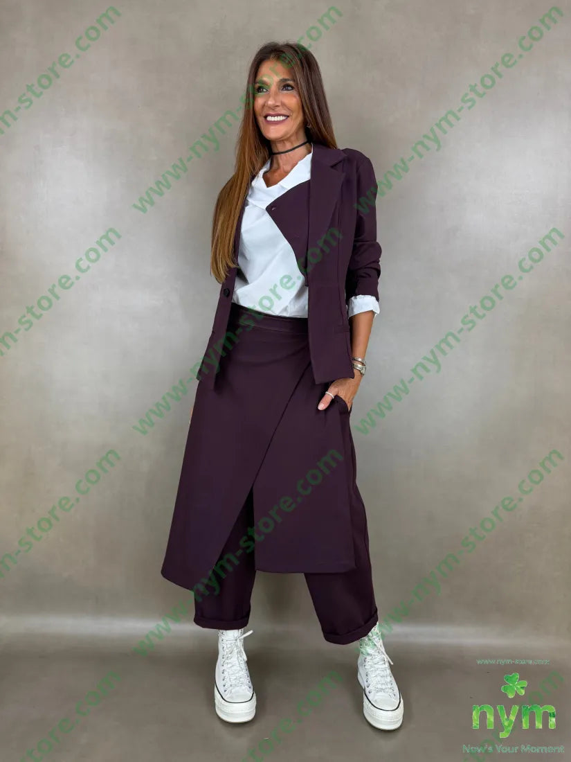 pant pareo removibile punto milano b 60vi35pa5ea - U / BORDO / AI26 - PANTALONE