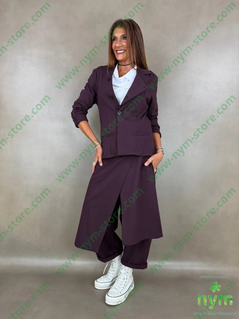 pant pareo removibile punto milano b 60vi35pa5ea - U / BORDO / AI26 - PANTALONE