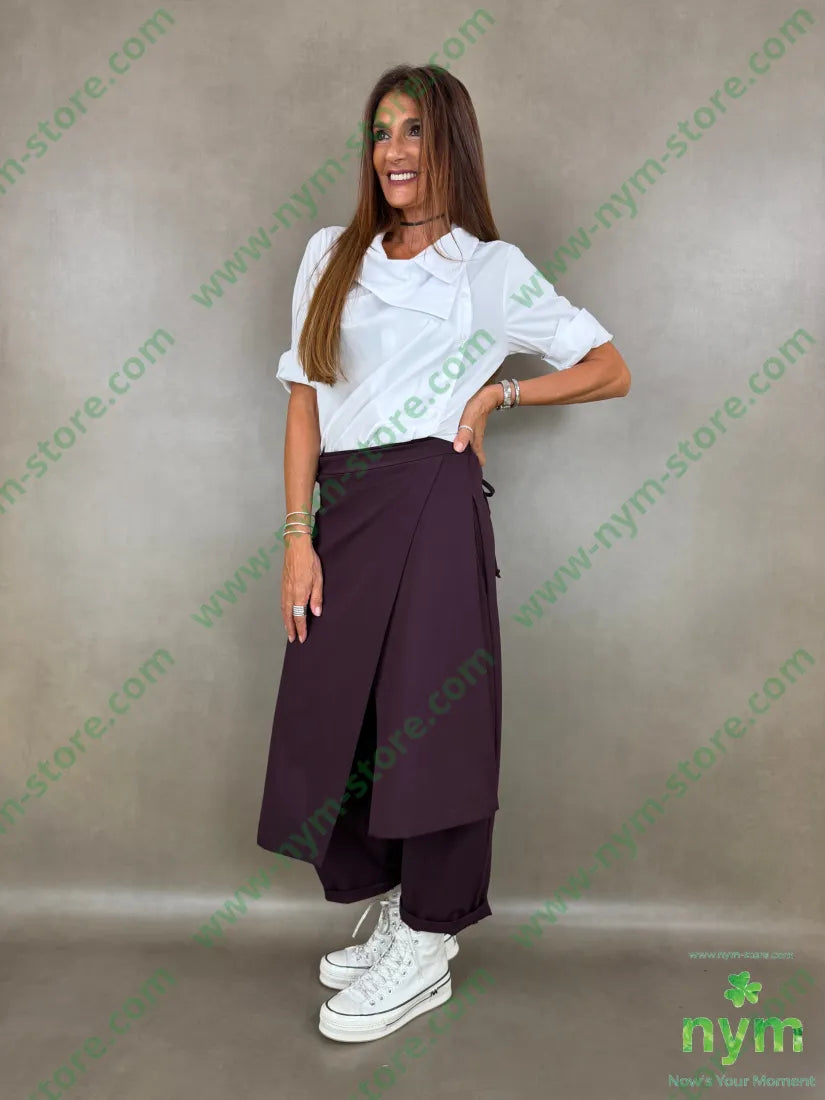 pant pareo removibile punto milano b 60vi35pa5ea - U / BORDO / AI26 - PANTALONE