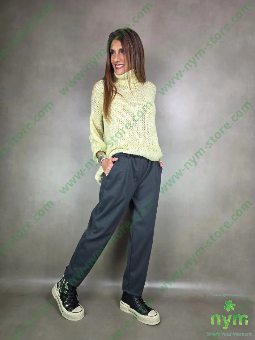 pant slim spigato 95pl5ea PANTALONE
