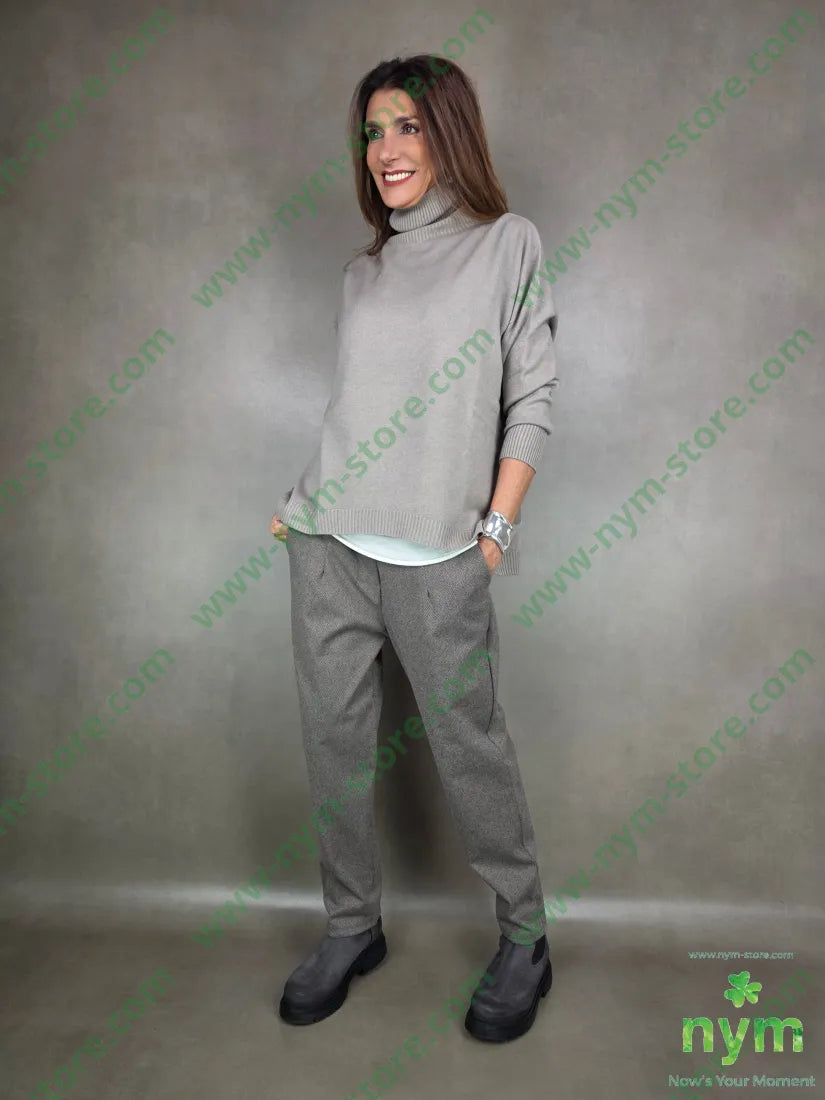 pant slim spigato 95pl5ea PANTALONE