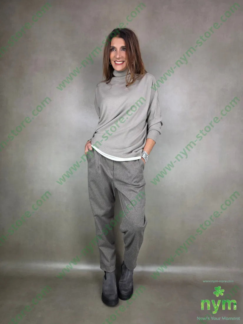 pant slim spigato 95pl5ea PANTALONE