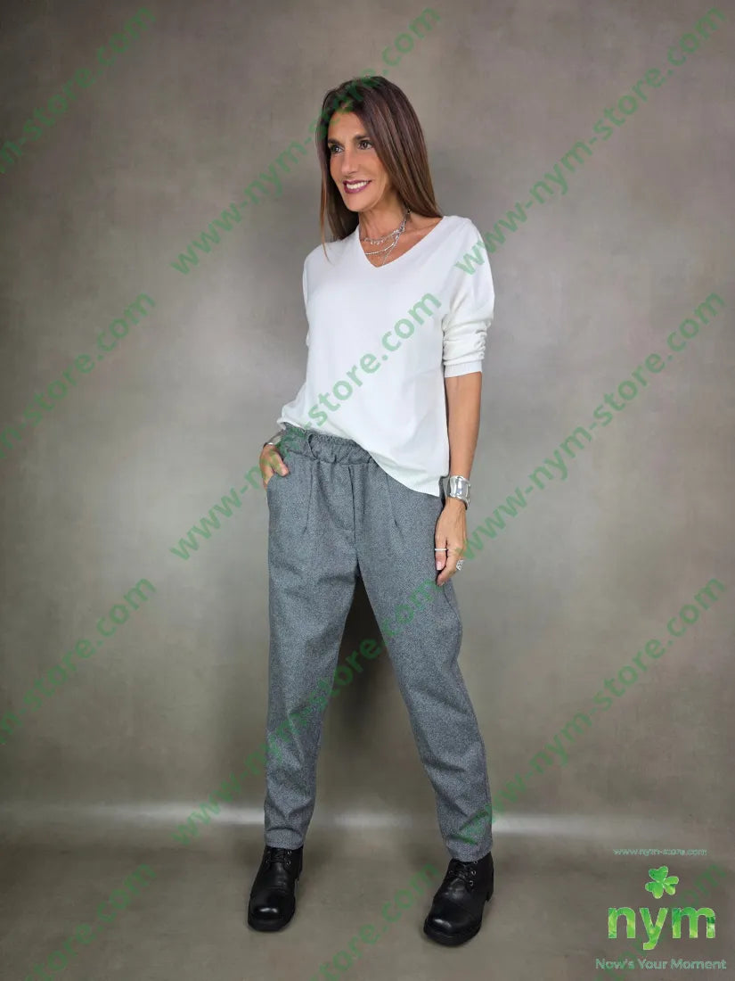 pant slim spigato 95pl5ea PANTALONE