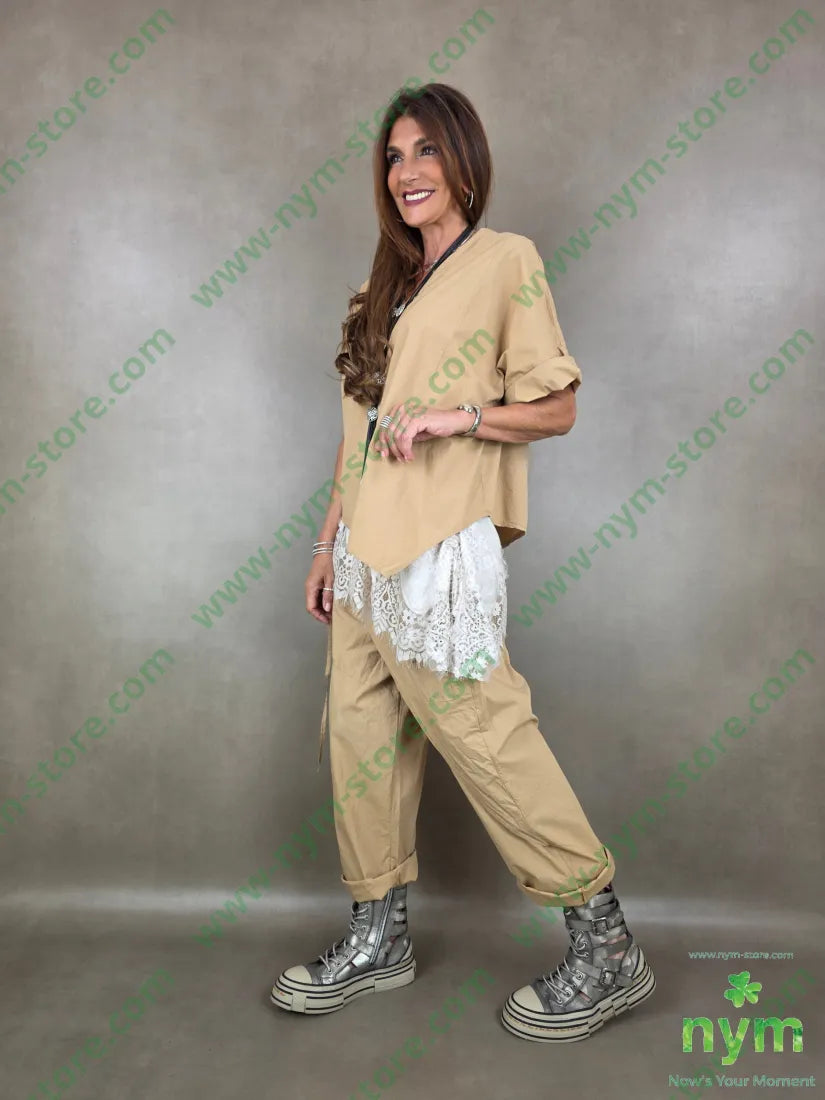 panta a pareo con taschino 98co2ea - PANTALONE