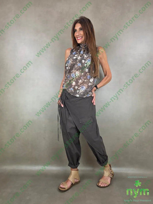 panta a pareo con taschino 98co2ea - PANTALONE