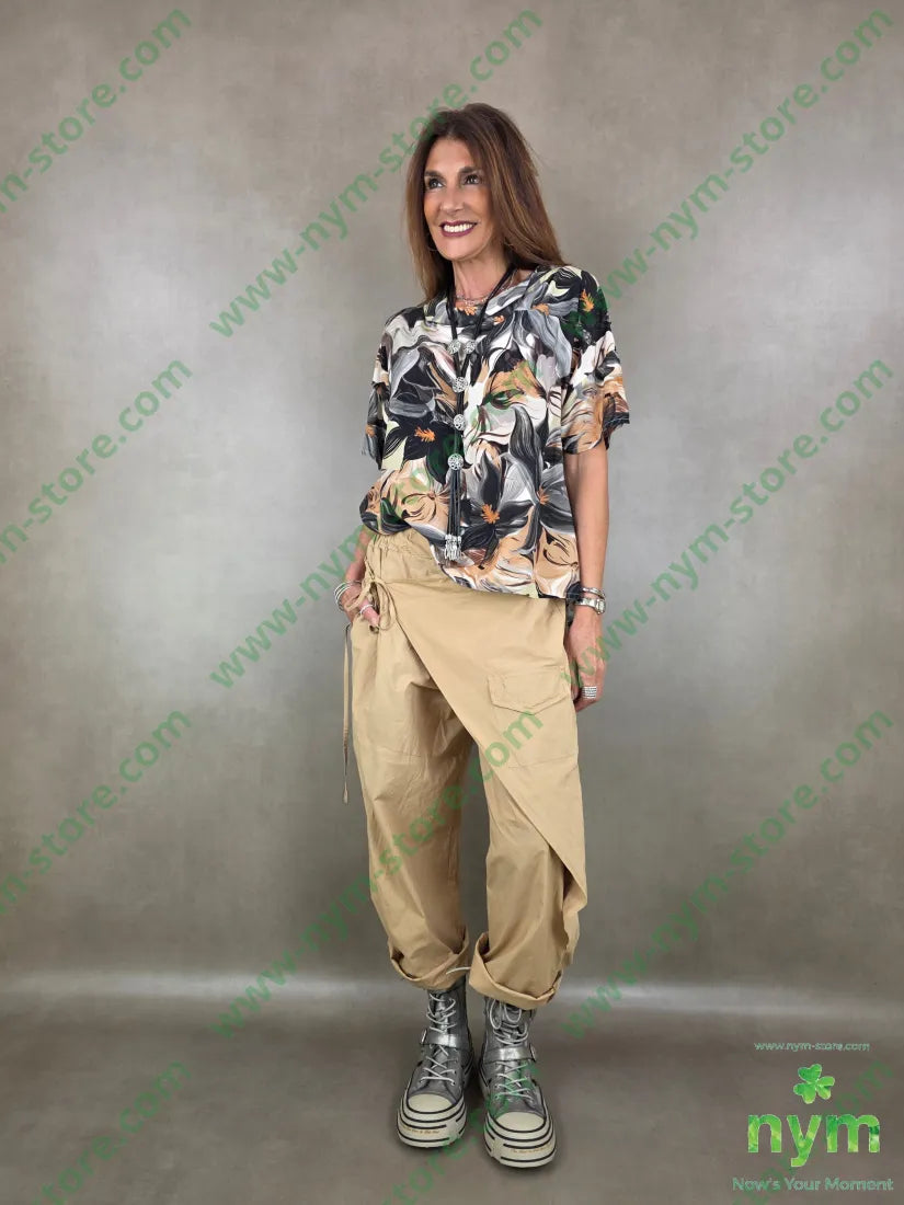 panta a pareo con taschino 98co2ea - PANTALONE