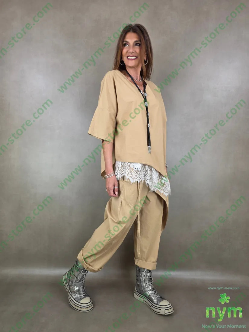 panta a pareo con taschino 98co2ea - PANTALONE