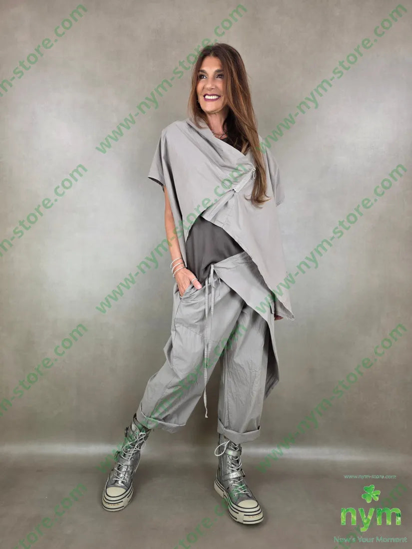 panta a pareo con taschino 98co2ea - PANTALONE