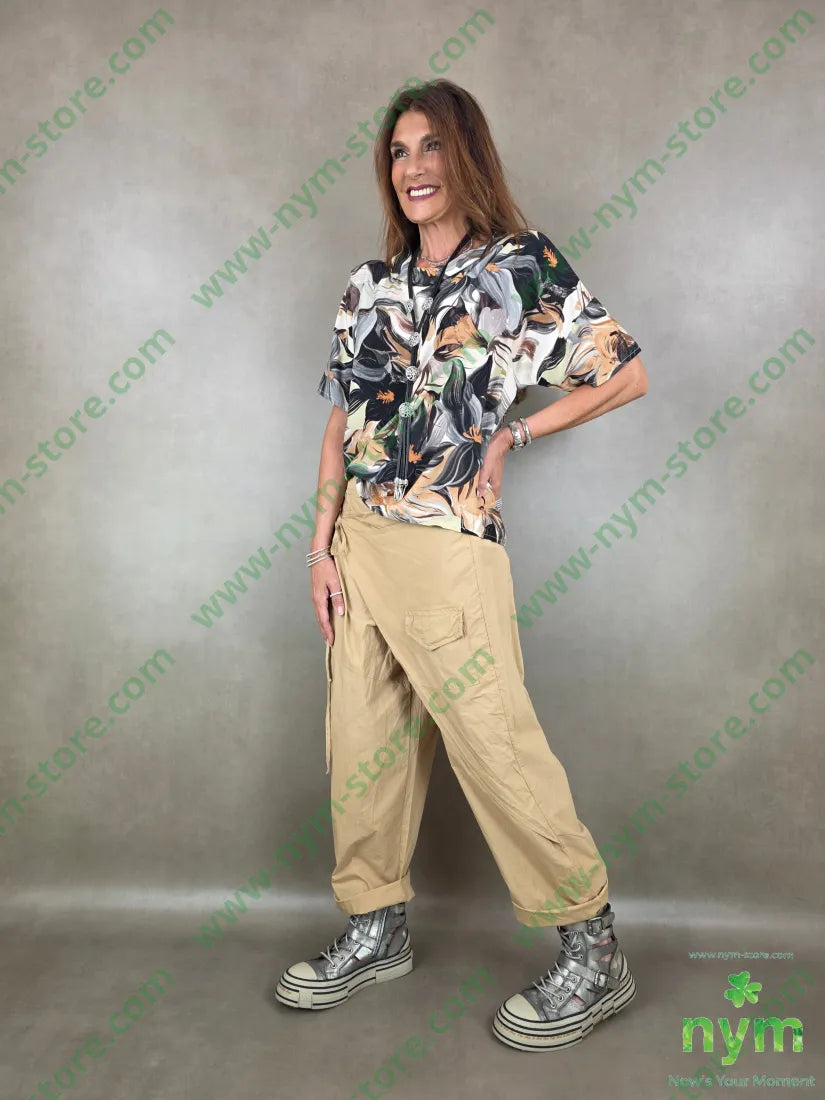 panta a pareo con taschino 98co2ea - PANTALONE