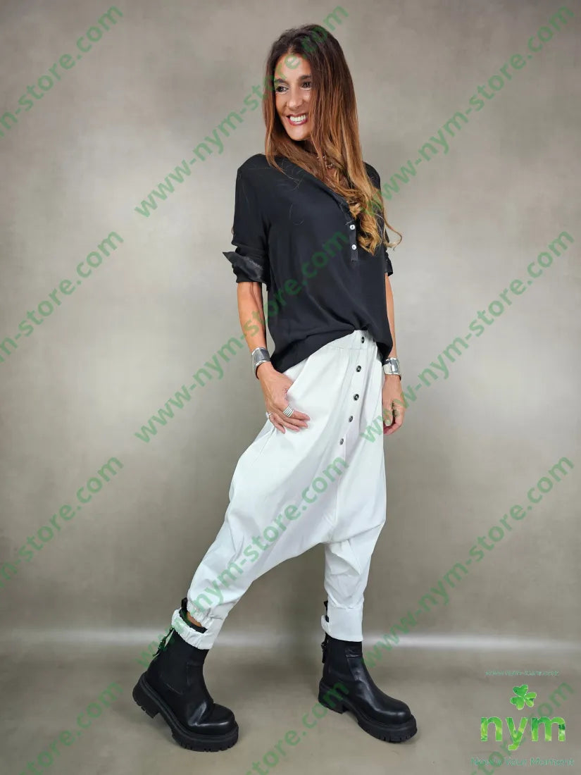 panta bottoni doppio elastico 78vi19pa3ea PANTALONE