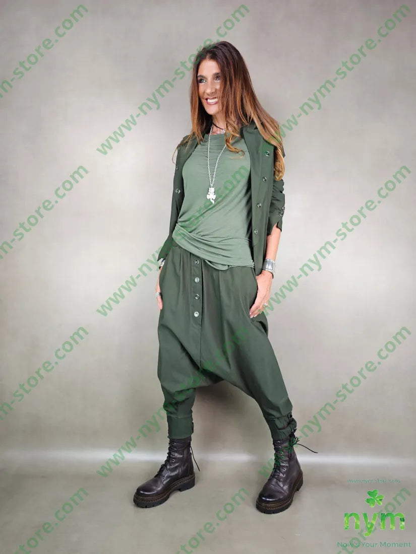 panta bottoni doppio elastico 78vi19pa3ea PANTALONE