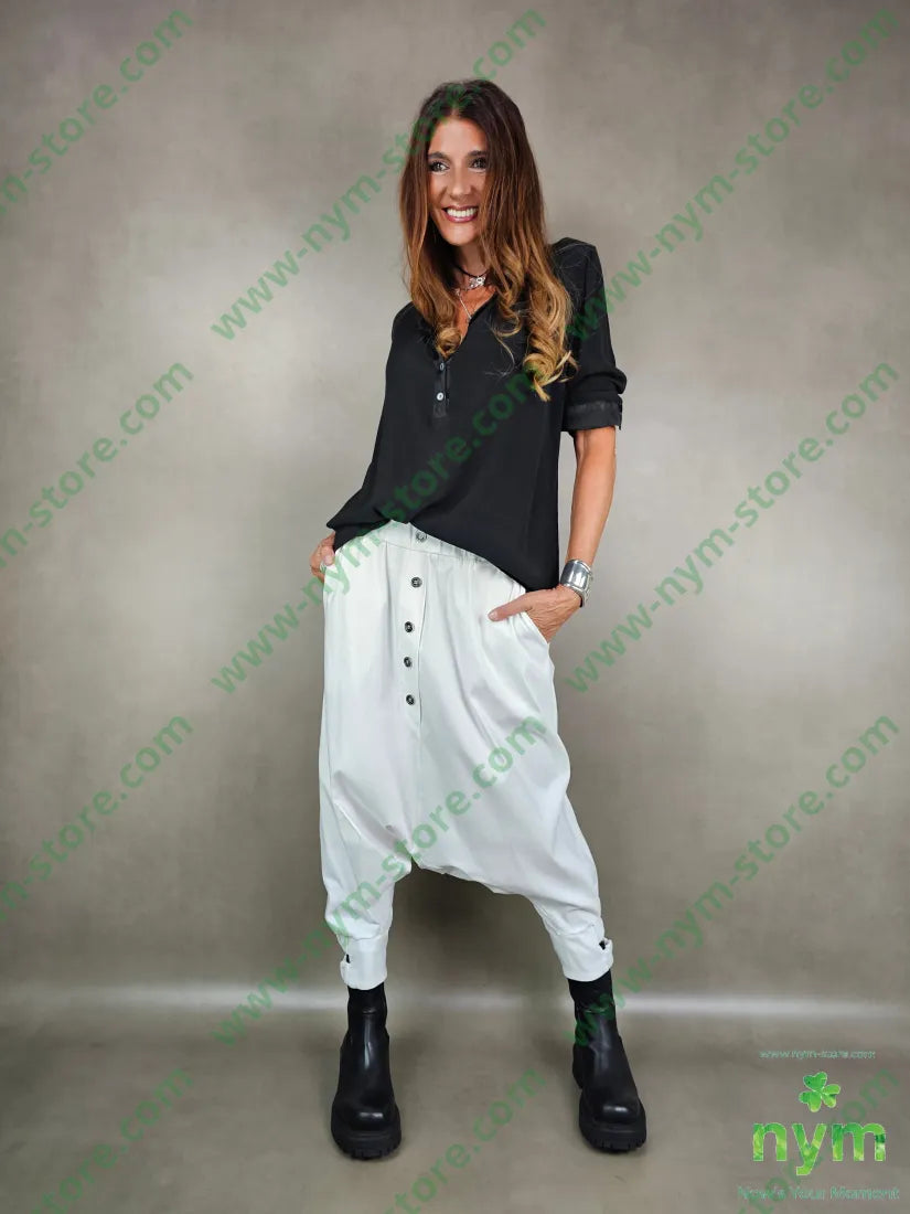 panta bottoni doppio elastico 78vi19pa3ea PANTALONE