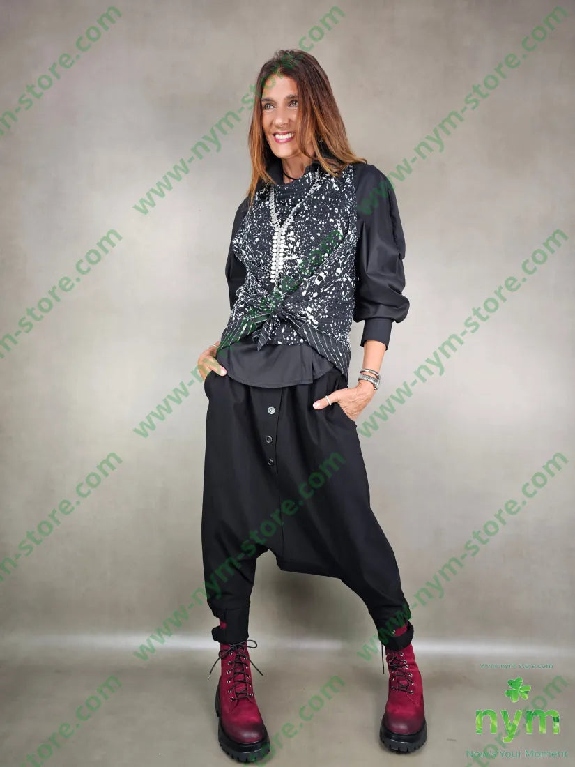 panta bottoni doppio elastico 78vi19pa3ea PANTALONE