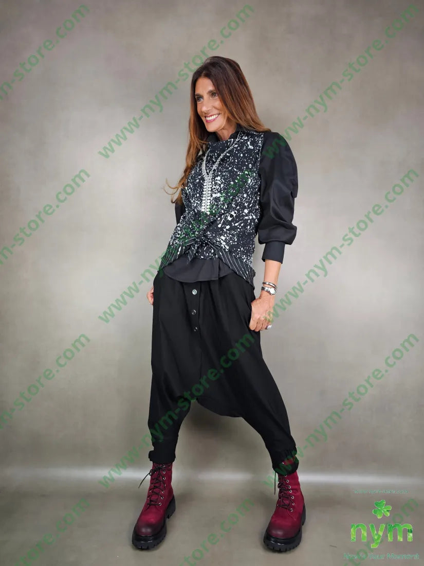 panta bottoni doppio elastico 78vi19pa3ea PANTALONE