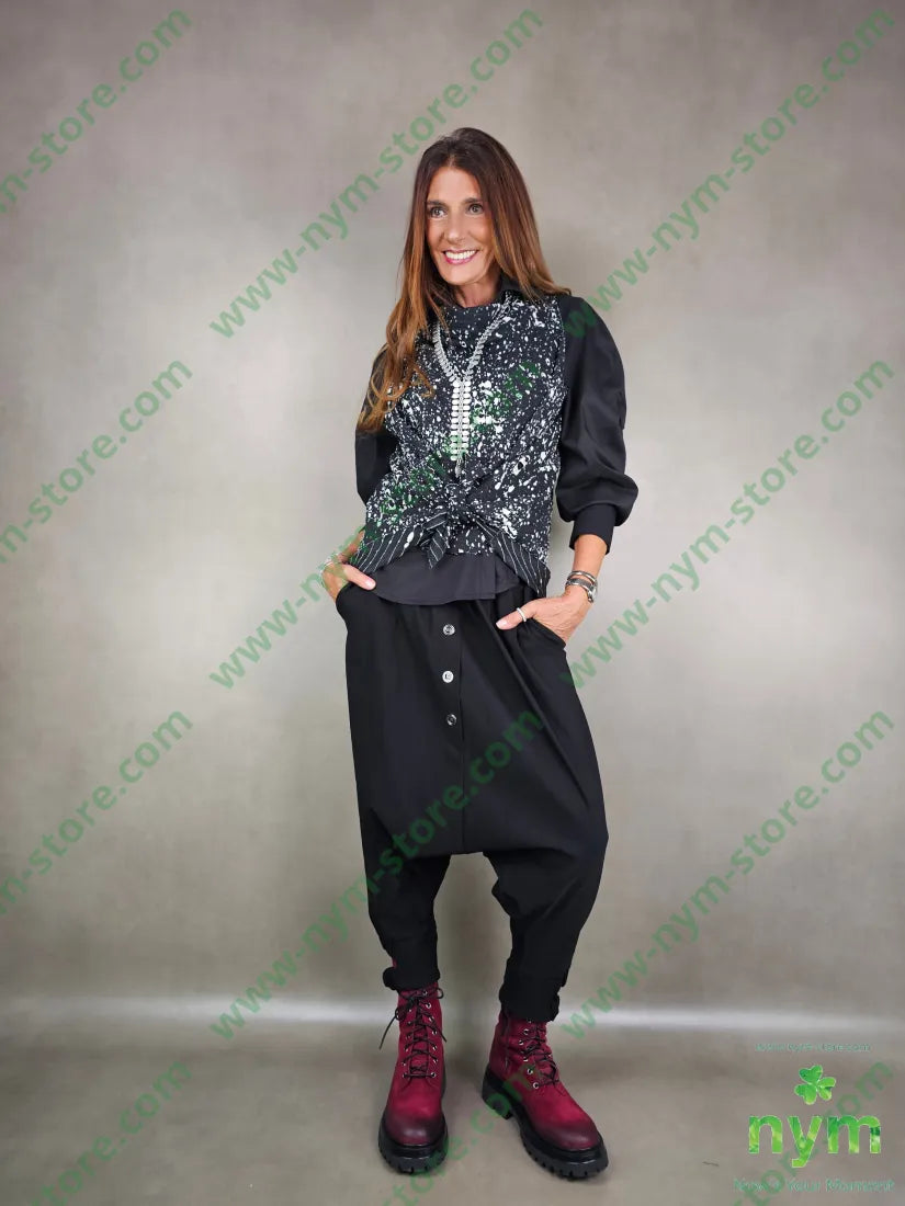 panta bottoni doppio elastico 78vi19pa3ea PANTALONE