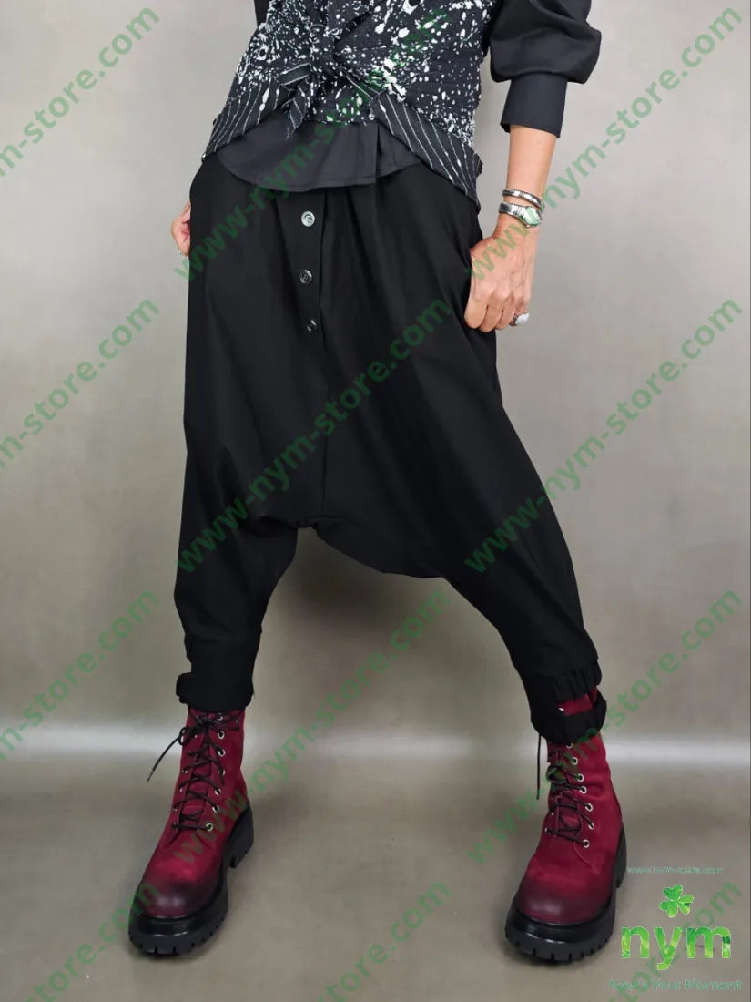 panta bottoni doppio elastico 78vi19pa3ea U / NERO / AI25 PANTALONE