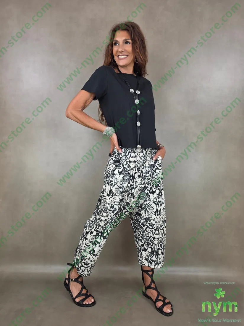 Panta cavallo basso batik 100co - U / NERO / PE26 - PANTALONE