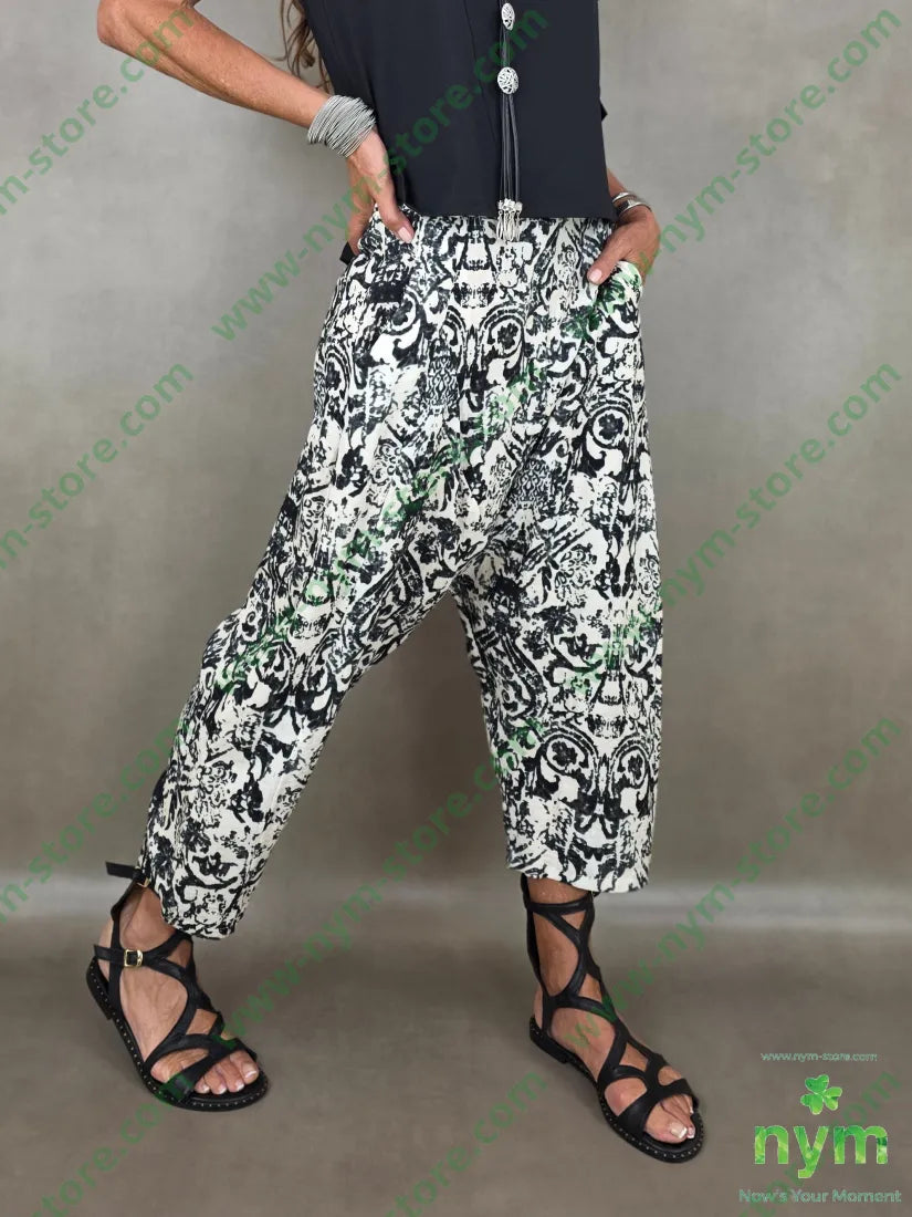 Panta cavallo basso batik 100co - U / NERO / PE26 - PANTALONE
