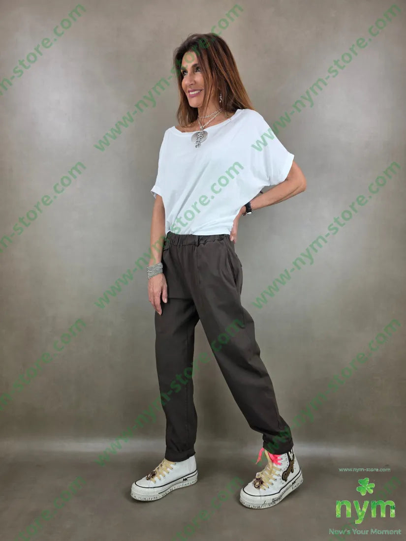 panta con taschino cintura 98co2ea - PANTALONE