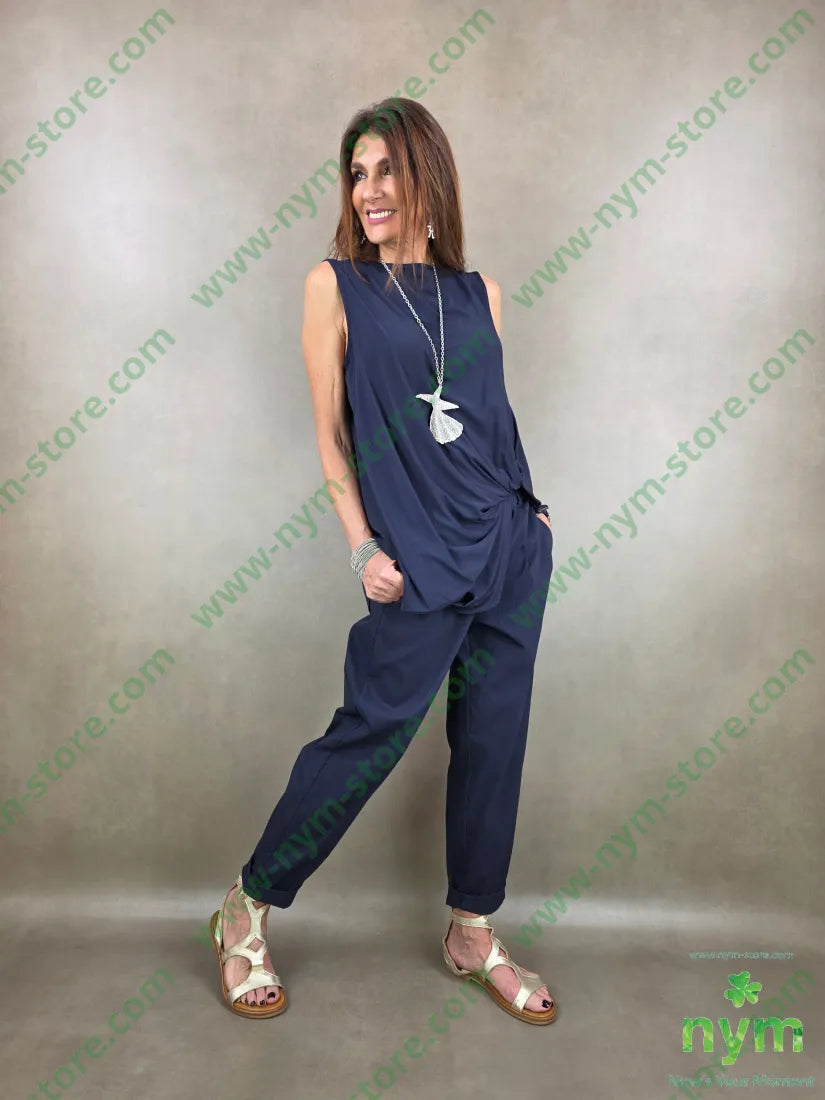 panta con taschino cintura 98co2ea - PANTALONE