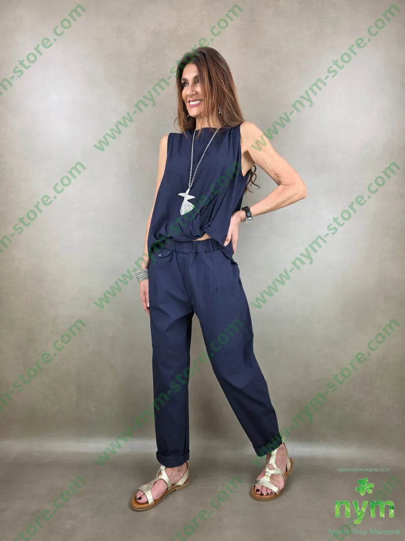 panta con taschino cintura 98co2ea - PANTALONE