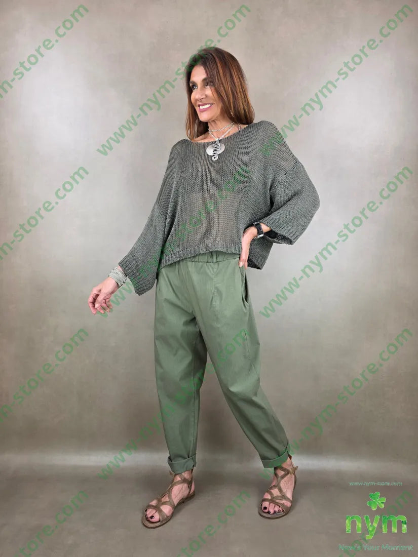 panta con taschino cintura 98co2ea - PANTALONE